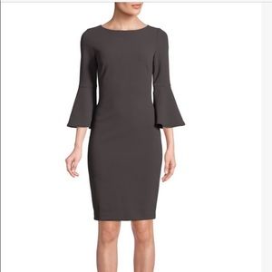 Calvin Klein gray bell sleeve dress